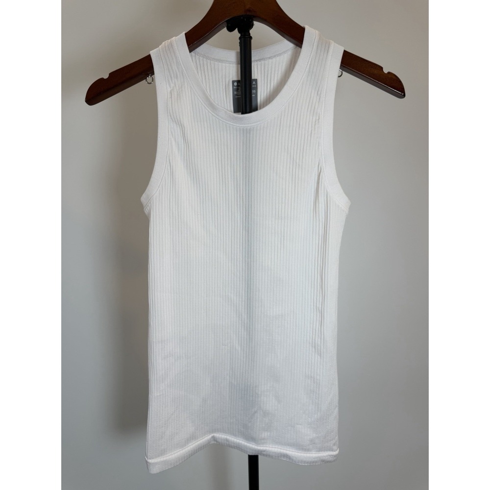 Athleta Renew Seamless Tank Top Womens Size Small White Racerback